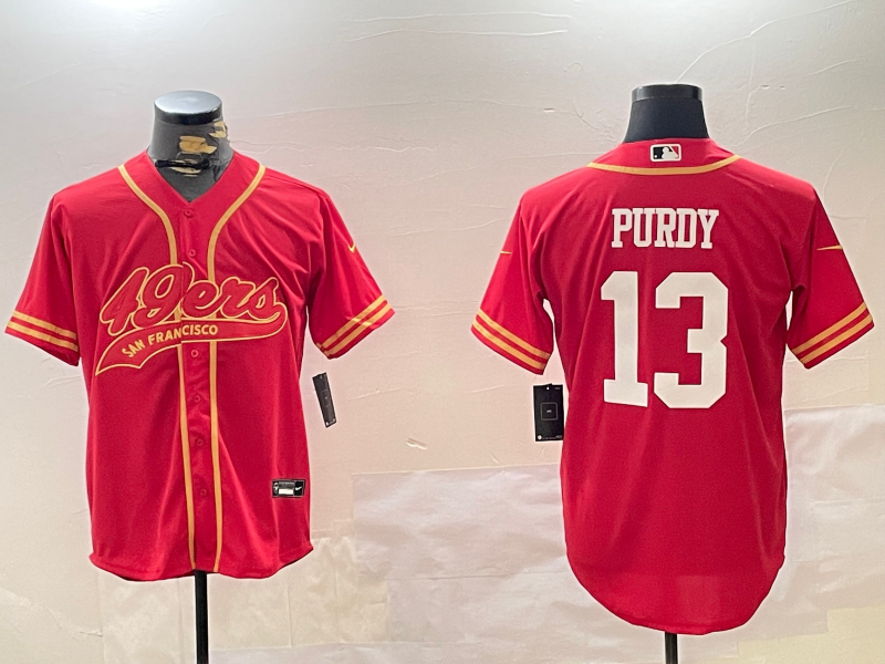 Men's San Francisco 49ers Brock Purdy #13 Scarlet Team Jersey